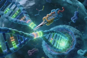 医生与患者共同查看基因检测报告