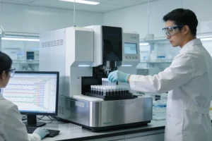 低盐饮食示意图：一把盐勺与新鲜蔬菜对比