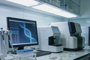 肾脏超声显示多囊肾典型的多发囊肿图像