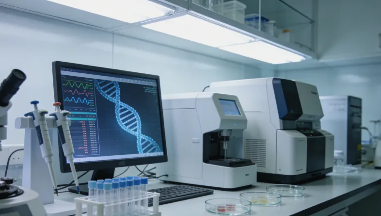 肾脏超声显示多囊肾典型的多发囊肿图像