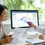 健康肾脏与多囊肾对比示意图