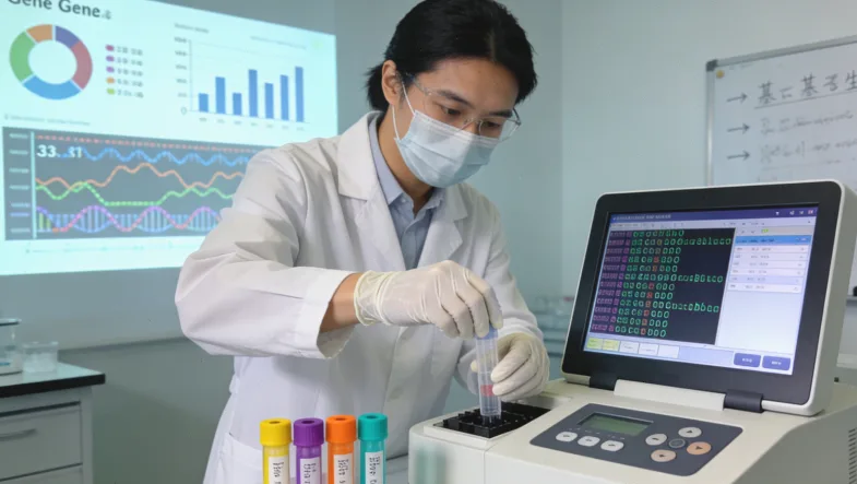 中医师为患者把脉辨证的场景