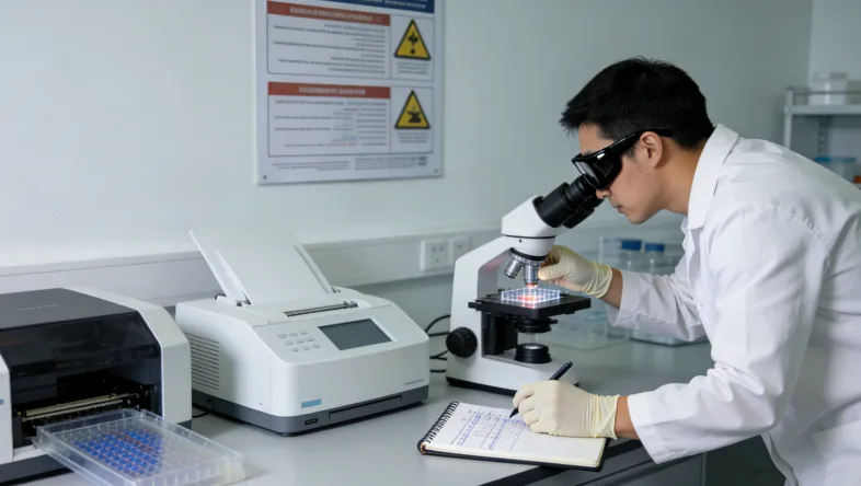 肾脏超声图像显示多发囊肿