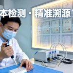 医生正在为浮肿的婴儿进行腹部检查