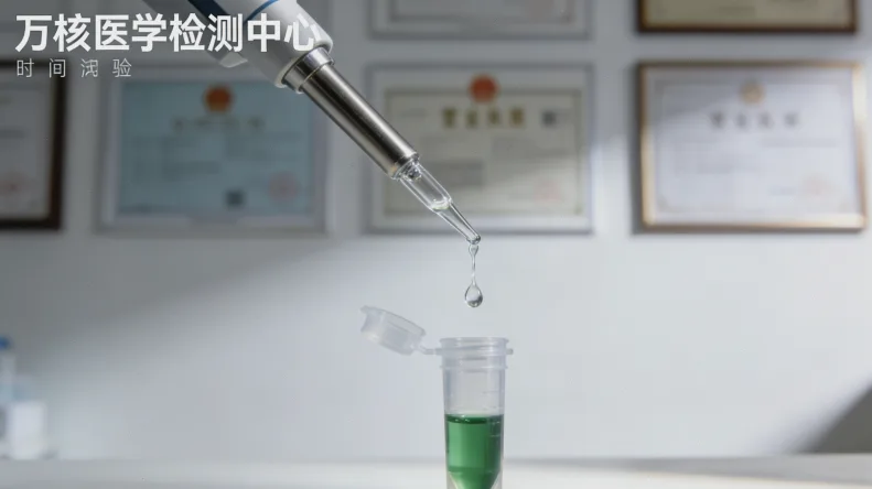 尿液检测样本与化验单特写