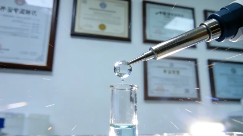 医生为白化病儿童检查皮肤