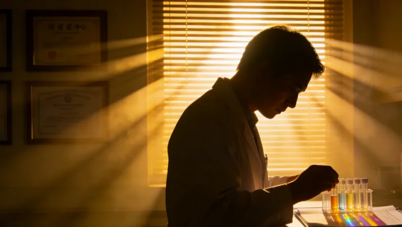 非粘性硅胶敷料轻柔覆盖皮肤伤口示意图