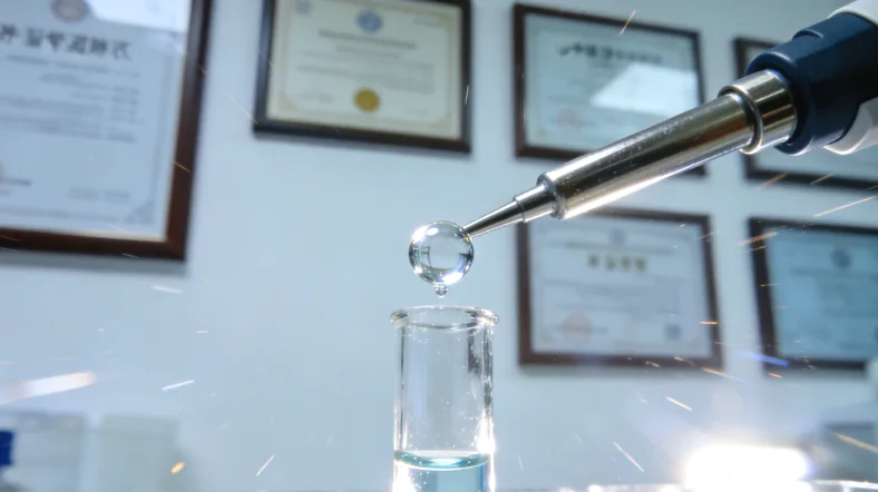 白癜风典型皮损：边界清晰的乳白色斑片