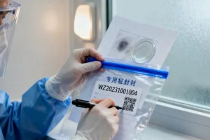 斑驳病典型面部表现，展示白色额发