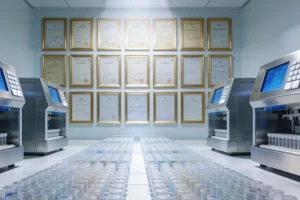 斑驳病患儿特征性额部白发与皮肤白斑示意图