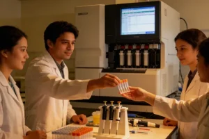 斑驳病典型白色额发与前额白斑示意图