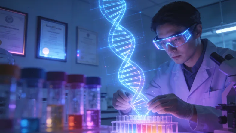 遗传咨询师与家庭进行沟通的场景