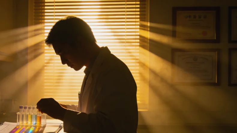 患儿手部短指与皮纹垫状隆起特写