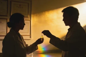 CHARGE综合征患儿多学科诊疗团队协作示意图