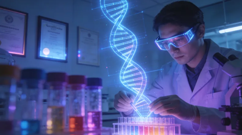 正常视网膜与病变视网膜对比示意图