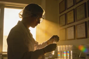 医生与德朗热综合征患儿家庭沟通场景