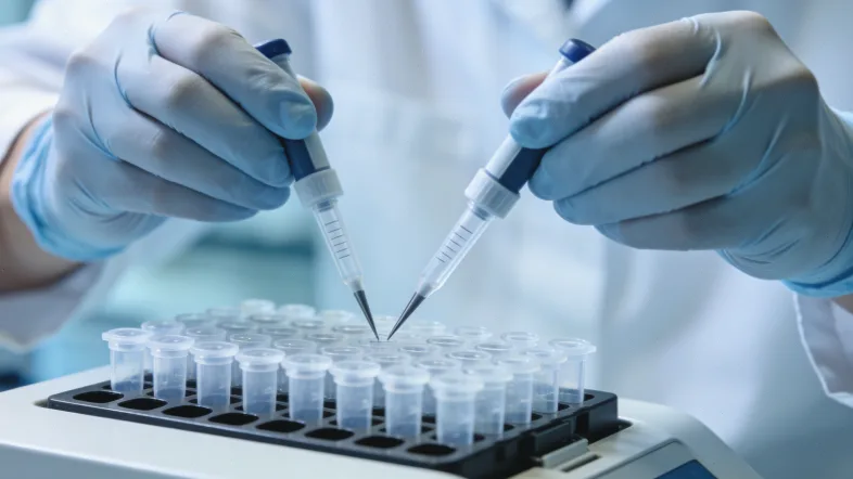 治疗师引导孩子进行视觉空间认知训练