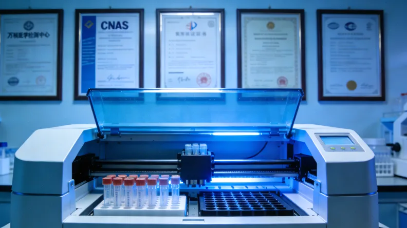 孩子佩戴降噪耳机，在安静的角落阅读绘本