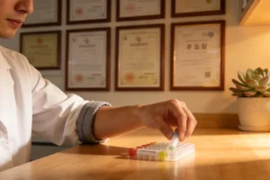 视网膜色素变性眼底图像示意图