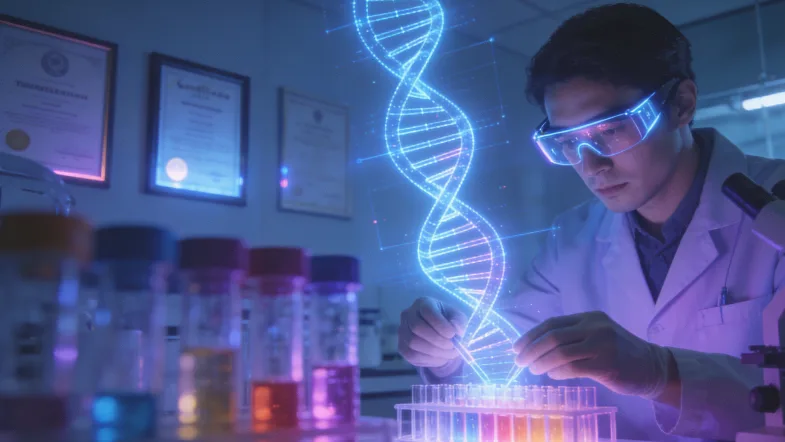 基因检测技术（如测序仪）工作场景