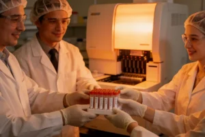 产前超声显示胎儿脑膜脑膨出与多囊肾示意图