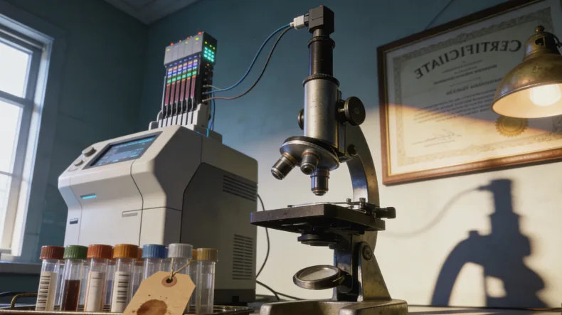 基因检测实验室工作场景