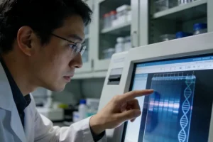 麦克尔-格鲁伯综合征典型的多趾畸形示意图