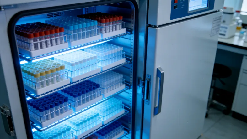 病理实验室技术人员处理组织样本