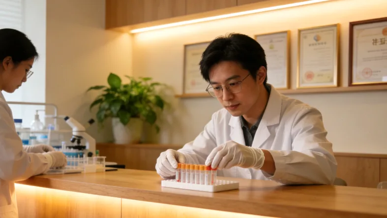 医生与患者家属沟通基因检测报告场景