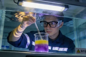 医生与患者共同查看基因检测报告和药物清单