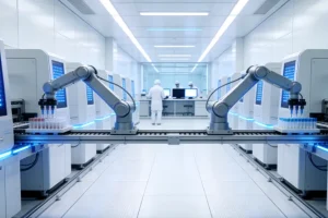 家属与医生共同查看基因检测报告