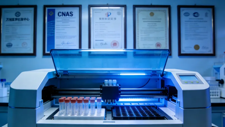 基因检测实验室高通量测序仪工作场景