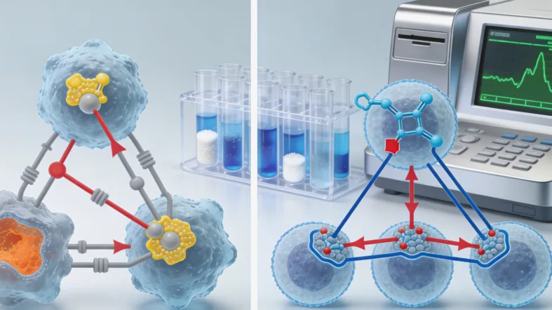 肿瘤异质性示意图：展示不同颜色细胞混杂