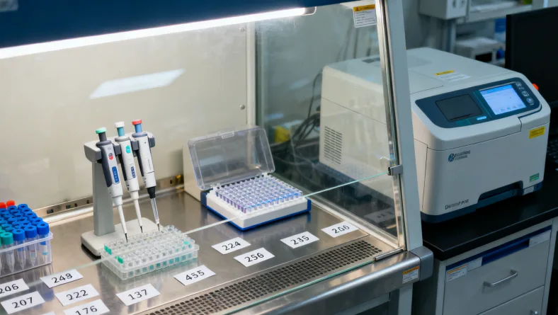 基因检测报告局部特写，突出“丰度”数值