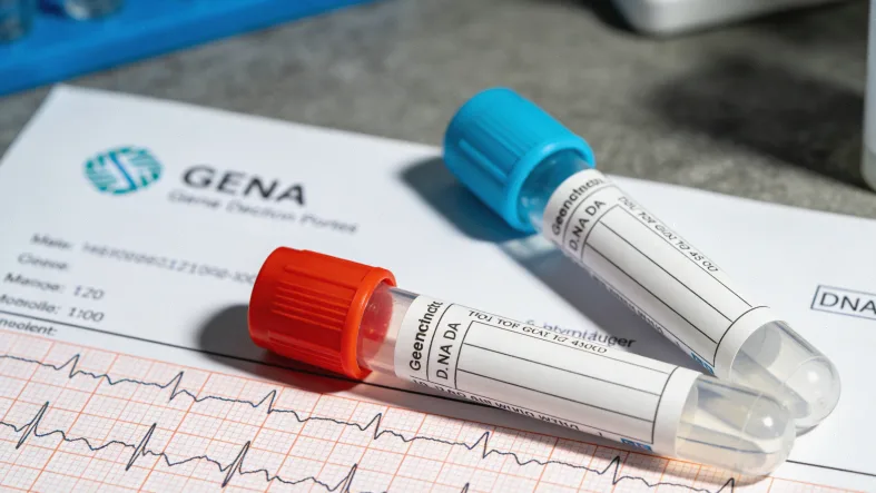 医生正在为患者进行静脉采血操作