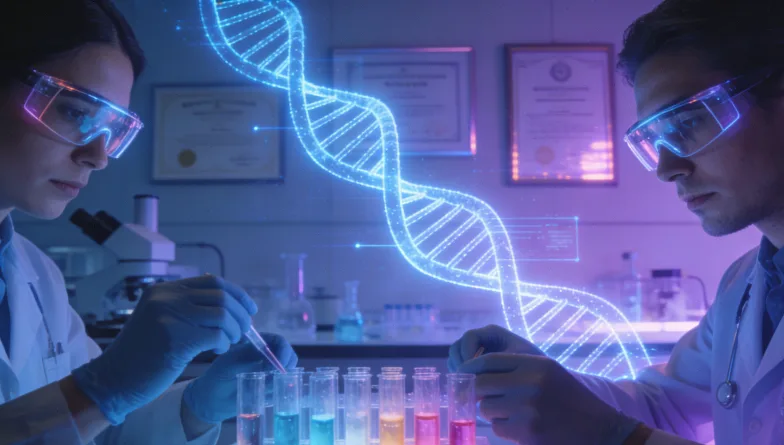 基因检测报告与靶向药瓶对比图