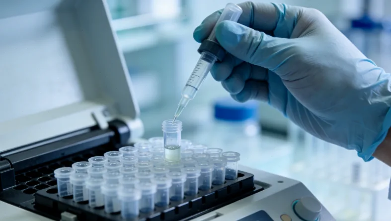 医生与患者共同查看基因检测报告