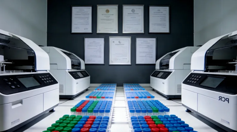 肺癌组织样本在病理科进行基因检测流程示意