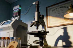 医生与听障患者面对面耐心沟通场景