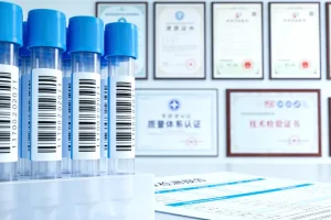 医生与患者共同查看基因检测报告