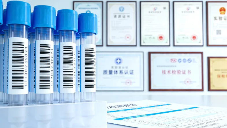 医生与患者共同查看基因检测报告