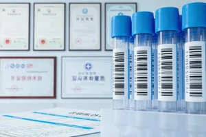 医生与患者共同查看基因检测报告