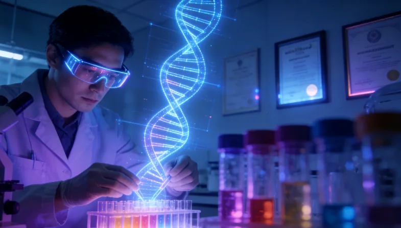 基因检测报告单关键结果示意图