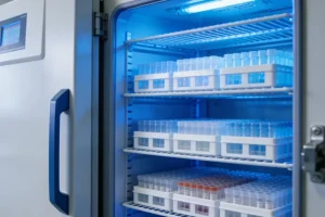 医生与患者共同查看基因检测报告