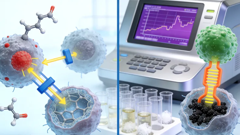 医生与患者共同查看基因检测报告示意图