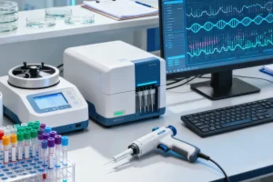 一位患者手持基因检测报告，面露疑惑