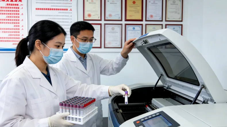 患者与医生讨论基因检测报告的场景