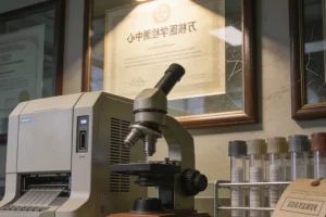 医生与患者共同查看基因检测报告