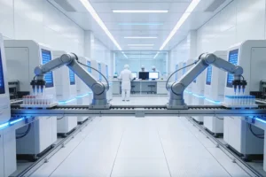 医生与患者共同查看旅行健康清单