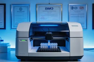 医生与患者讨论基因检测报告